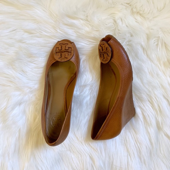 Tory Burch Shoes - Tory Burch Sally 2 Peep Toe Wedge Heels
